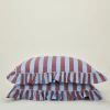 Striped + Ruffled Pillowcases, Set of 2