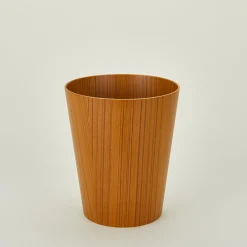 Tapered Wooden Wastebasket
