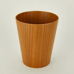 Tapered Wooden Wastebasket