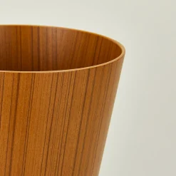 Tapered Wooden Wastebasket