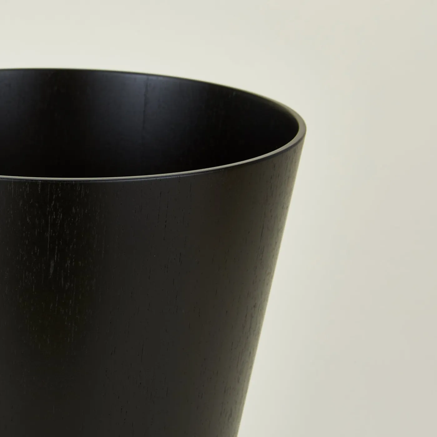 Tapered Wooden Wastebasket