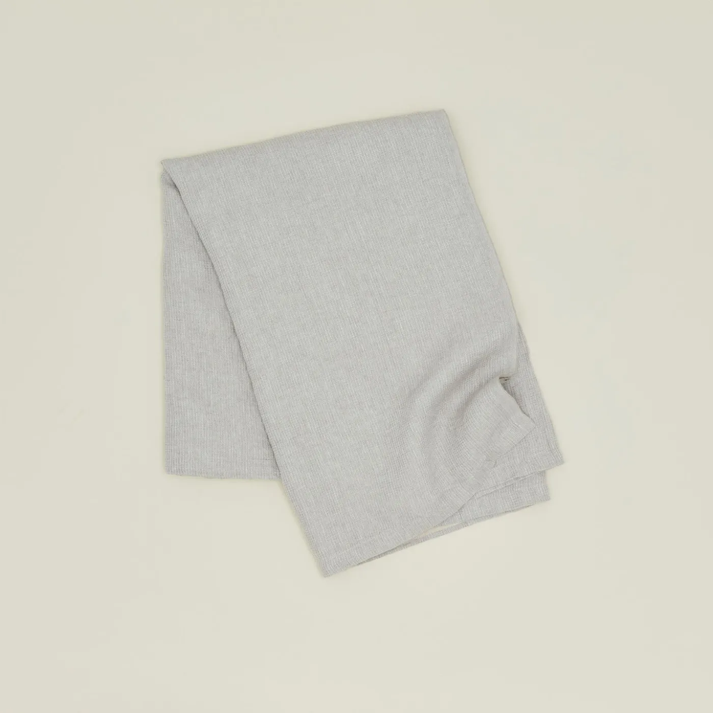 Washed Linen Waffle Throw Blanket - Natural