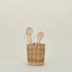 Wicker Canisters, Set of 2